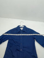 New Women’s Blue Fenton Long Sleeve Button Up Shirt #15328 3B-107