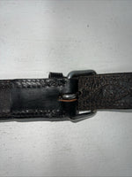 New Tough 1 Black Leather 1 1/2” Back Flank Cinch W/roller Buckles S-51