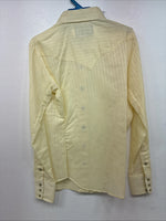New Women’s Panhandle Slim Yellow Long Sleeve Pearl Snap Size 8 KK-63 