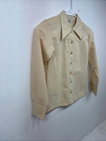New Kids Lady Westerns Yellow Button Up Long Sleeve Shirt Size 10 MM-77
