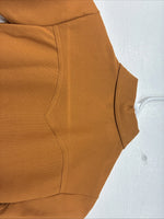 New Kids Lady Western Orange Long Sleev Button Up Size 10 TT-35 