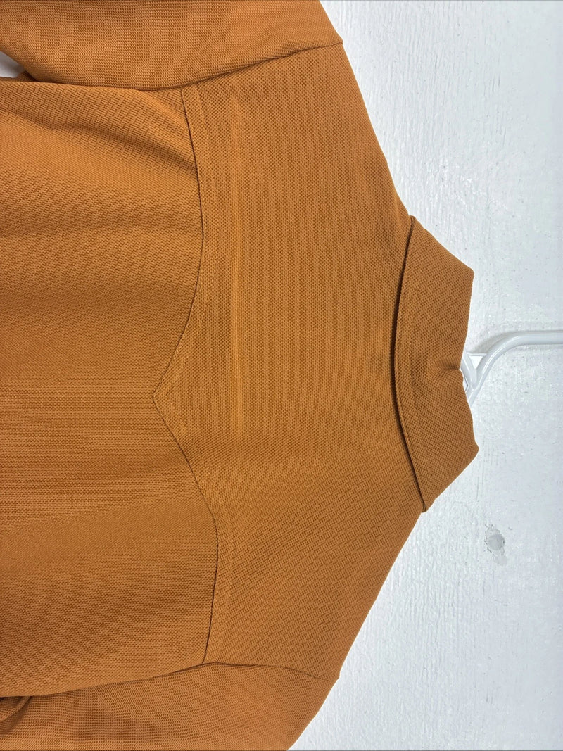 New Kids Lady Western Orange Long Sleev Button Up Size 10 TT-35 