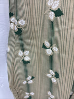 New Men’s ELY Plains Green Floral Long Sleeve Pearl Snap 15.5 X 34 Medium X-14