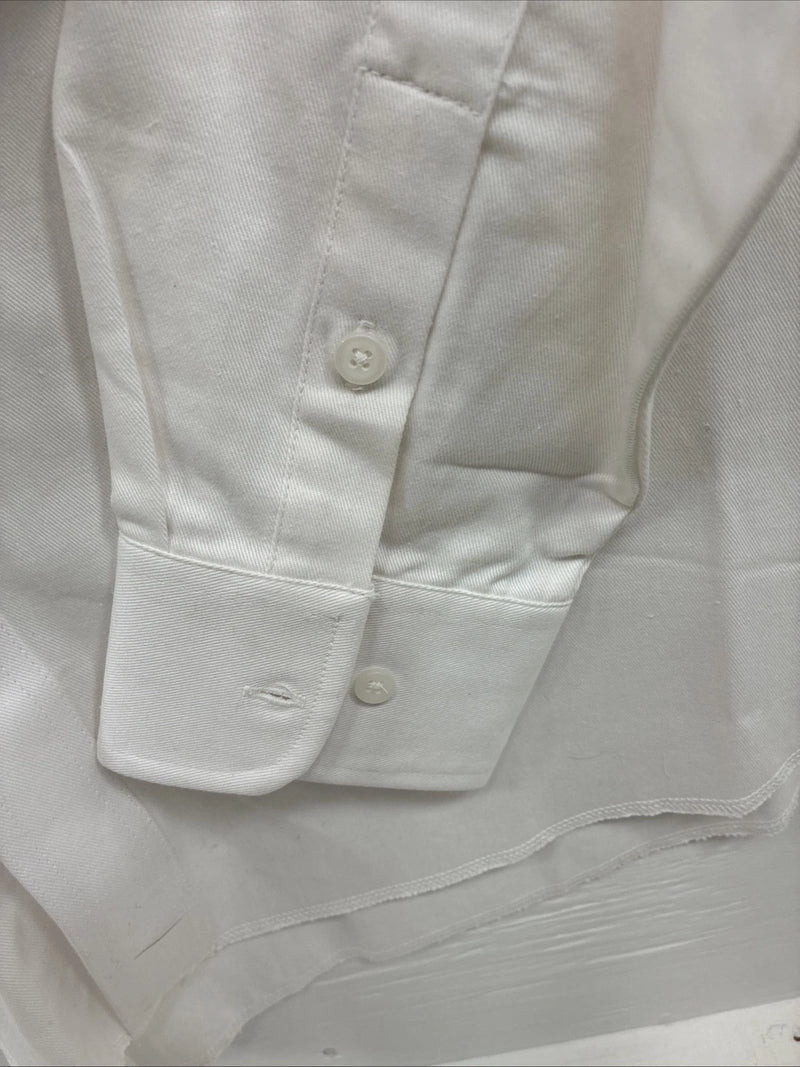 New Men’s Wrangler White Long Sleeve Button Up 17 X 35 XL R-72
