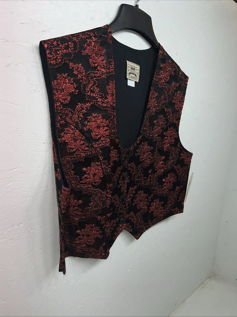 New Women’s Red 1849 Authentic Ranchwear Western Show Vest 3X WW-44