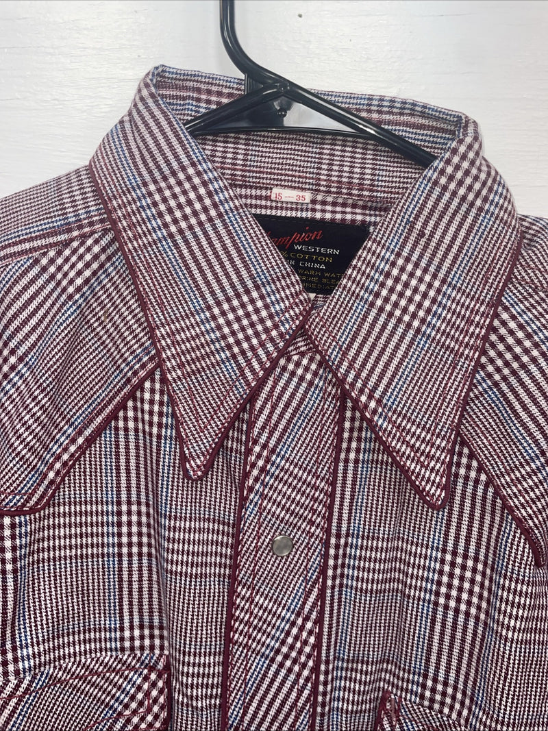 New Men’s Champion Western Multi Color Long Sleeve Pearl 15 X 35 B-109