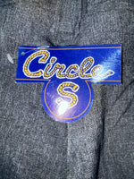 New Vintage Gray Circles S Polyester Pants #CP4776 XX-76