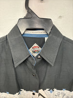 New Women’s Cumberland Horse Designed Long Sleeve Button Up Medium LL-53