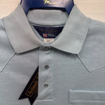New Men’s Panhandle Blue short sleeve polo Small B-63