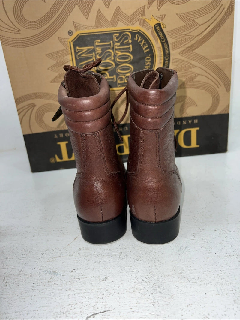 New Women’s Brown Lace Up Dan Post Acme Cowboy Boots. 00852 6.5 6 1/2 M. 18-14