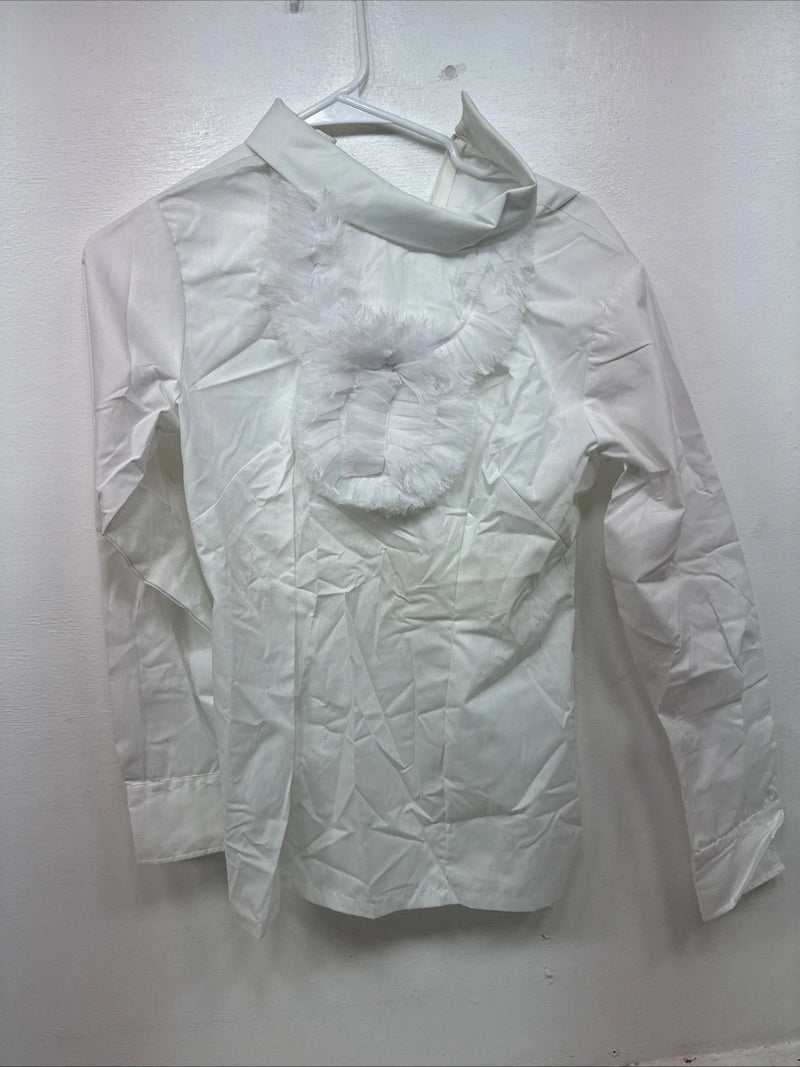 New Woemns Fenton White Designed Long Sleeve Half Zip Size 14 YY-32