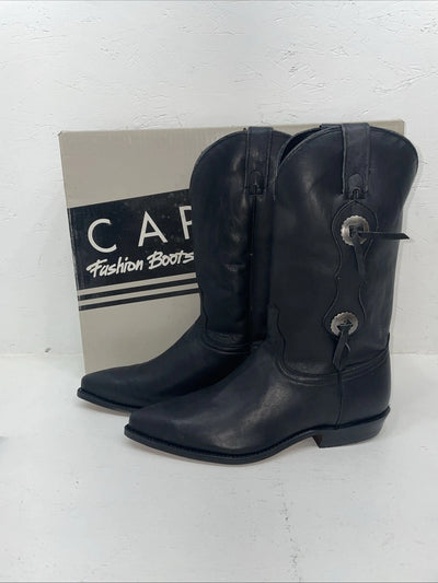 New Men’s Black Capezio Cowboy Boots. M C 610 8 E E. 2-29