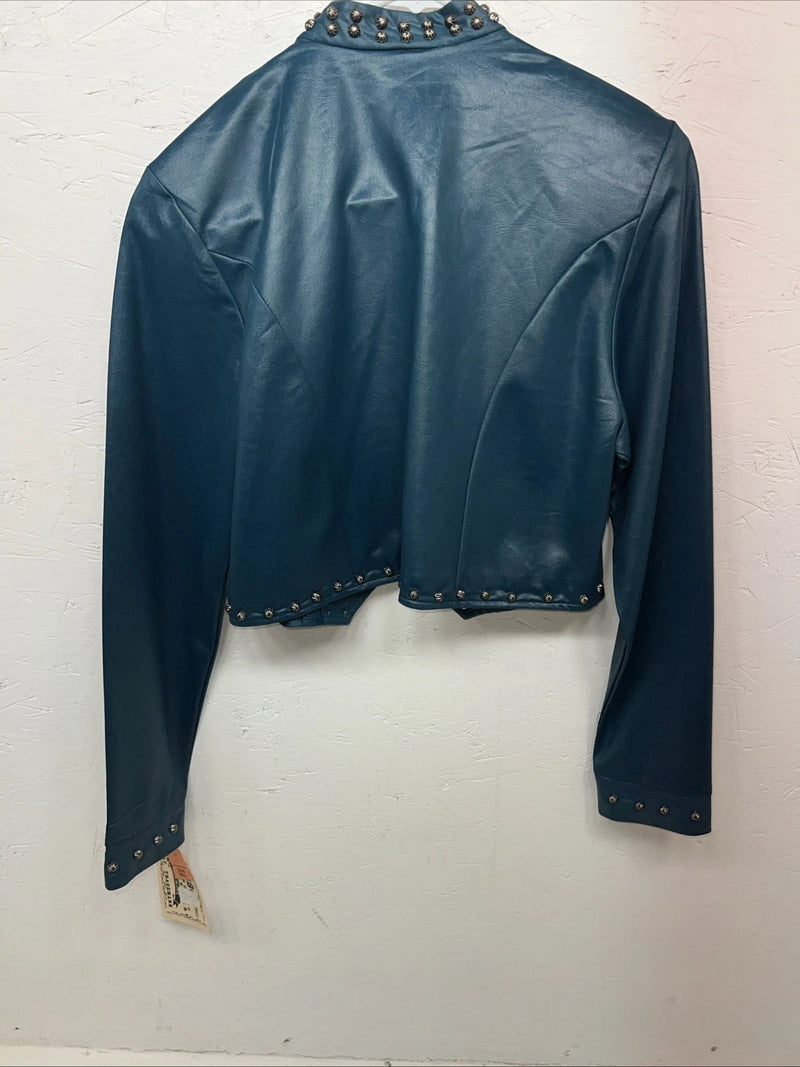 New Women’s Blue 1849 Authentic Ranchwear Short Show Jacket XS G-601