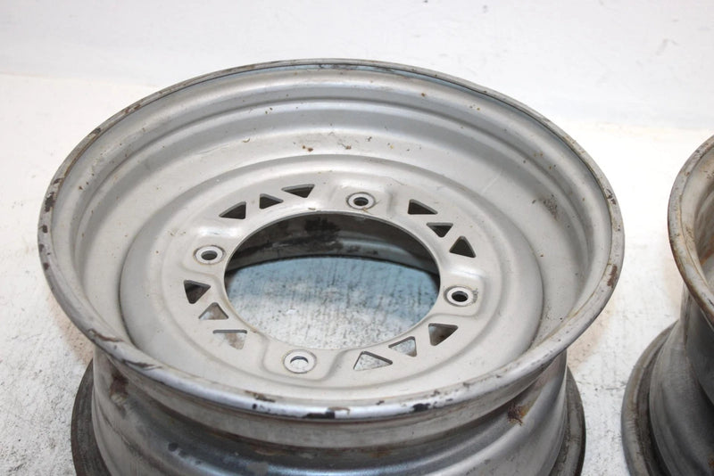 2004 Polaris Sportsman 600 Oem 12x6 Front Wheel Rim Pair 1523448-067 AP58