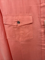 New Women’s Cumberland Pink Long Sleeve Pearl Snap Large KK-110