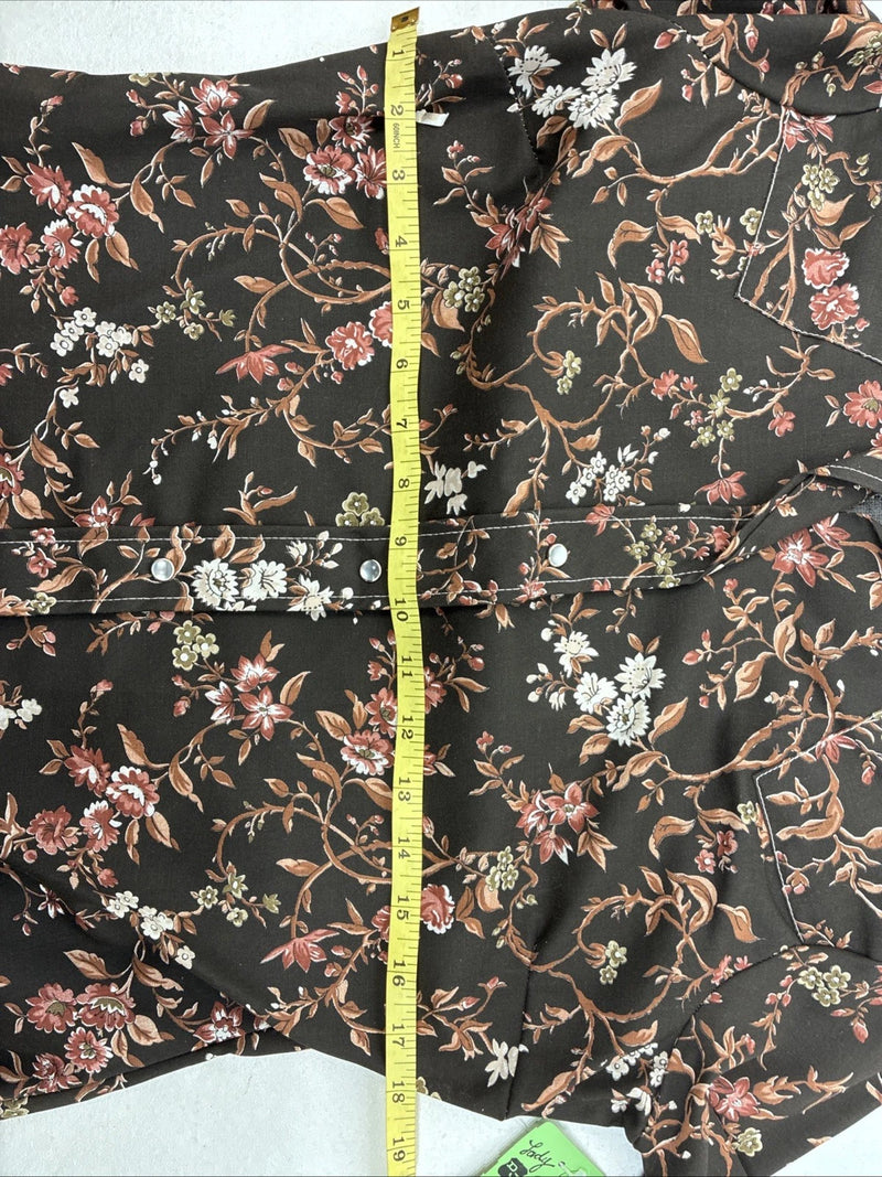 New Women’s Dickson Jenkins Floral Long Sleeve Pearl Snap Size 36 MM-49