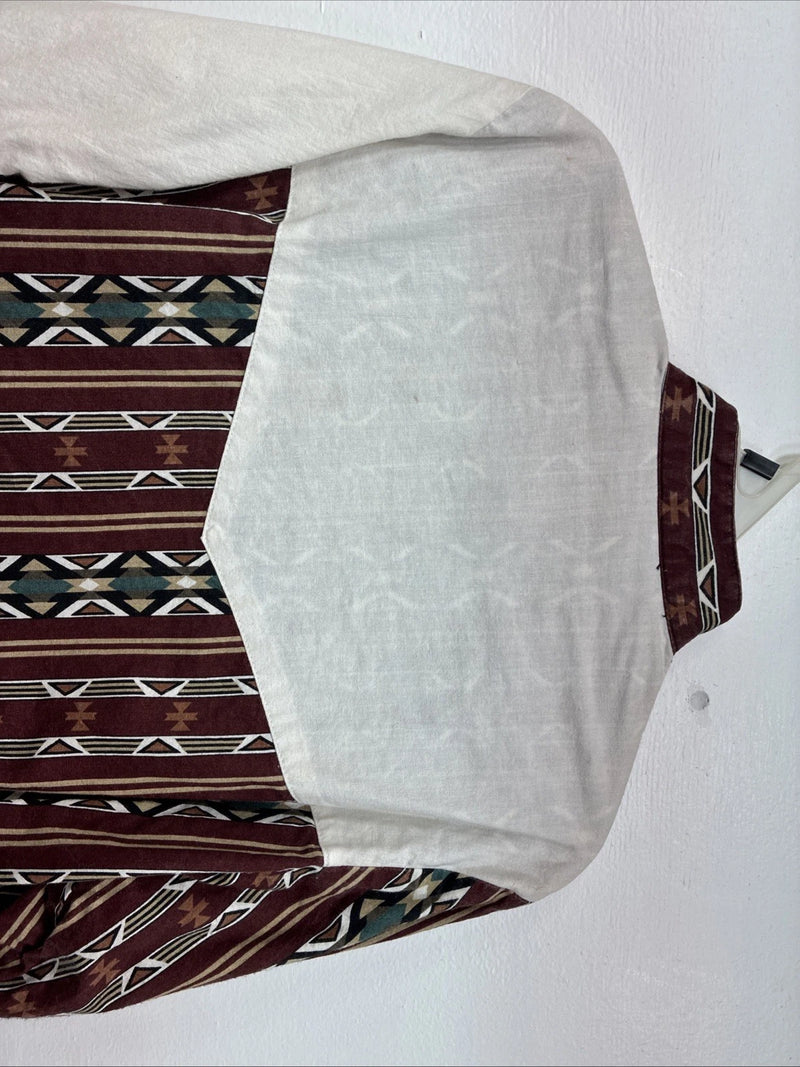 New Boys Cowboy Threads Western Design Long Sleeve Pearl Snap Size 16 DD-82