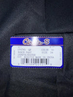 New Vintage Black Circle S Polyester Pants #CP4793 OO-99
