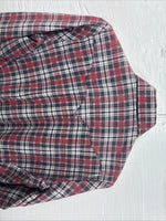 New Kids Panhandle Slim Red Plaid Long Sleeve Pearl Snap Size 12 CC-86