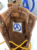 New Woman’s Brown Lace Up Acme Cowboy Boots. 8070 7 M. 18-42