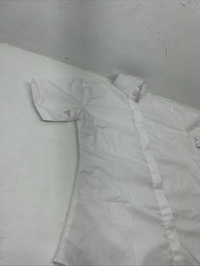 New Women’s White Tough 1 Comfort Riders Short Sleeve English Shirt. 36 G-36