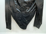 New Women’s Black Congress Classics Long Sleeve Zip Up Body Suit M 3B-114