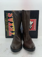 New Men’s Brown Texas Brand Cowboy Boots. 8311 10.5 10 1/2 D. 7-113