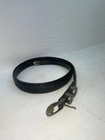 New Black Genuine Leather Weaved 36” Belt #110 Z-109