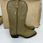 New Women’s Olive Green Texas Brand Cowboy Boots. L85 6 M. 20-87