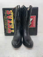New Men’s Black Texas Brand Cowboy Boots. 5100 9 D. 4-73