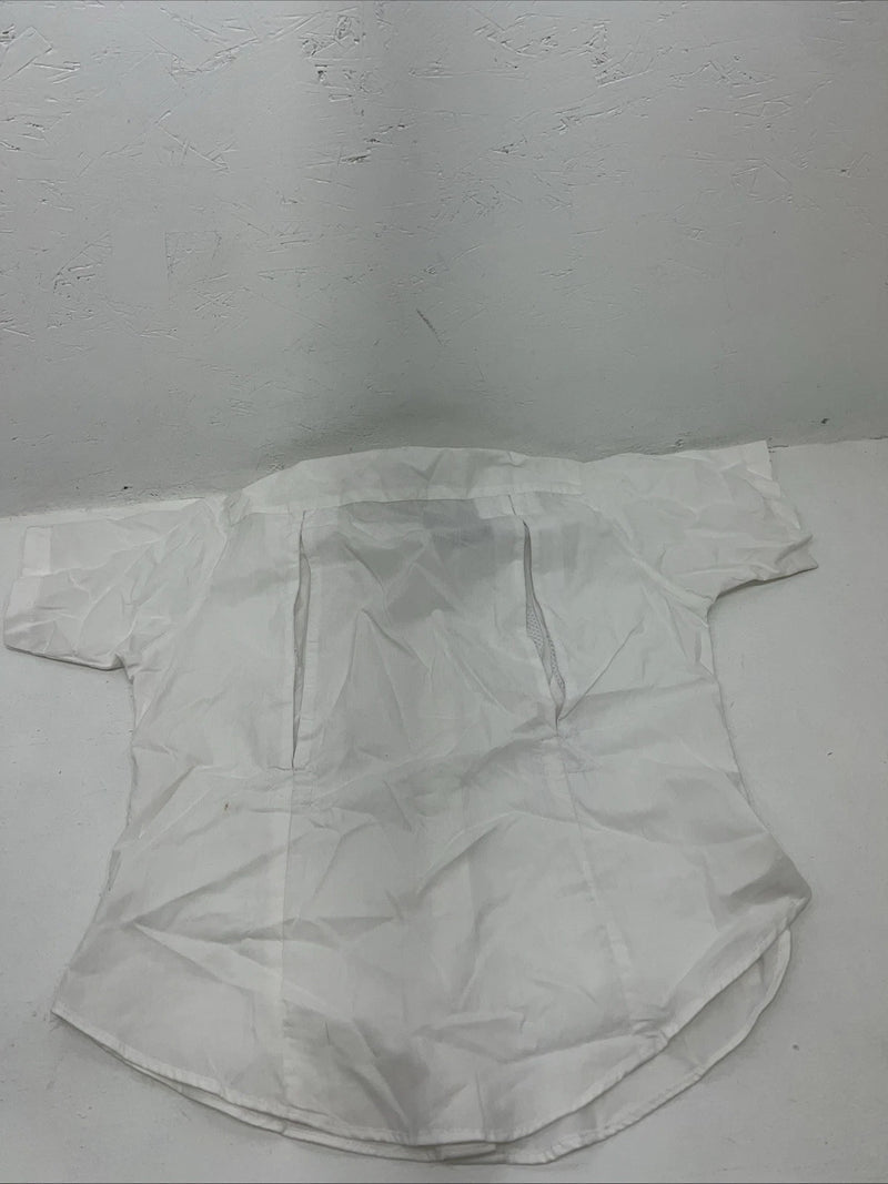 New Women’s White EQUISTAR Short Sleeve English Riding Shirt. 42 G-29