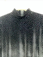 New Women’s 1849 Authentic Ranchwear Black Multicolor Long Sleeve Shirt S WW-19