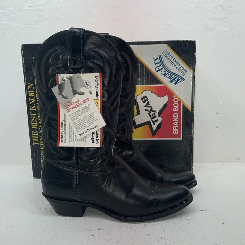 New Women’s Black Texas Brand Cowboy Boots. 4240 10 M. 15-137