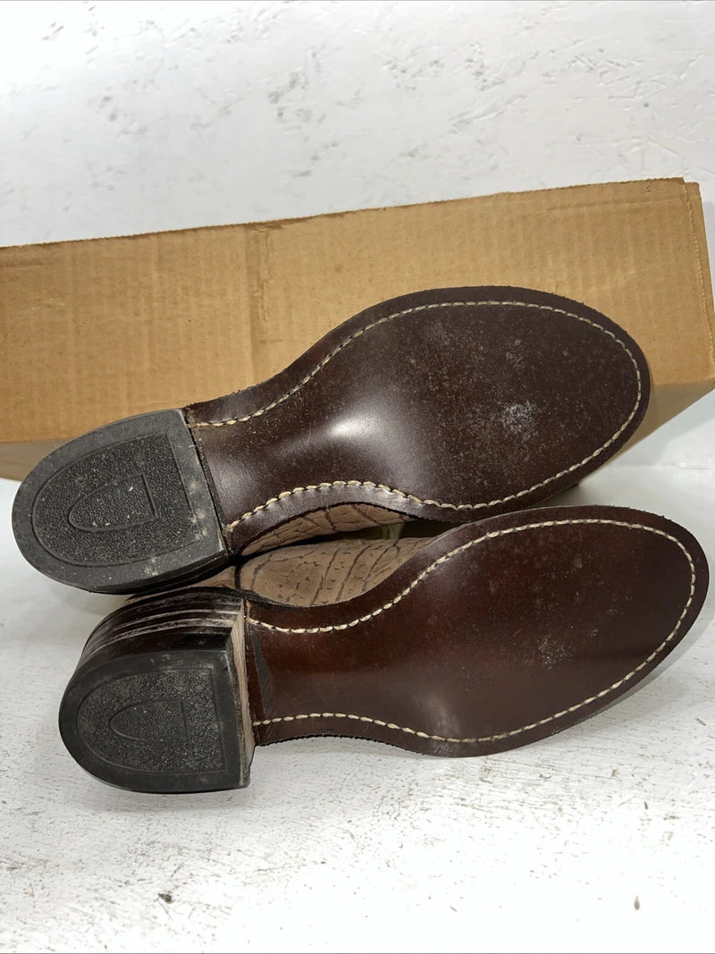 New Womens Brown Texas Brand Cowboy Boots. 4719 7 M. 18-131