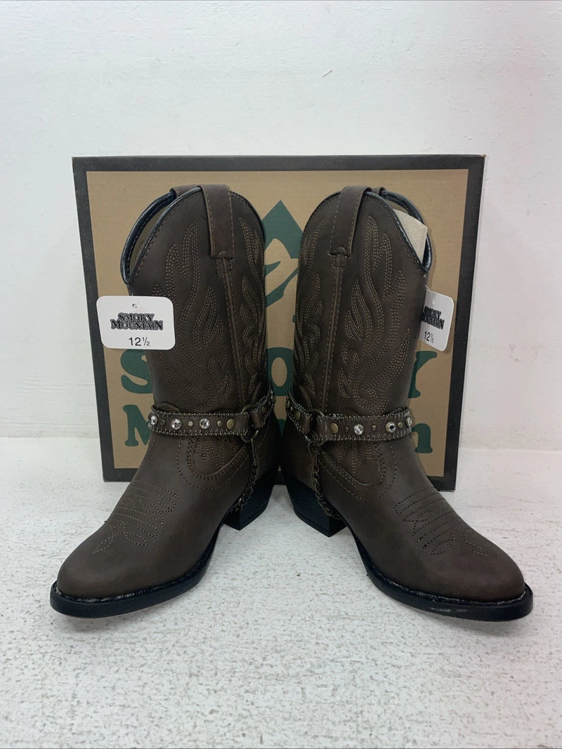 New Kids Brown Smoky Mountain Cowboy Boots. 1177 C 12.5 12 1/2. 23-12