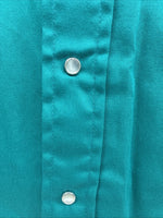 New Men’s Panhandle Slim Green Long Sleeve Pearl Snap 16.5 Large V-89