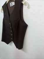 New Women’s Brown Dickson Jenkins Western Show Vest 30 #7053 E-609