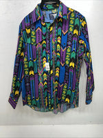 New Men’s Multicolor Wrangler Button Up Long Sleeve Shirt. 16.5x35 L P-66