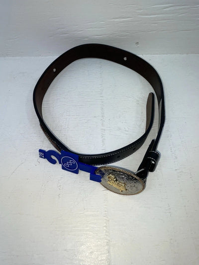 New Brown Genuine Leather 3D Weaved And Silver Pendent 28” Belt #1432 JJ-156