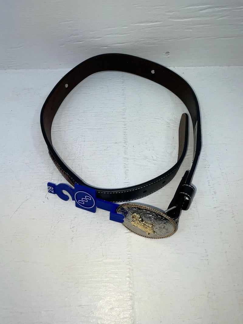 New Brown Genuine Leather 3D Weaved And Silver Pendent 28” Belt #1432 JJ-156