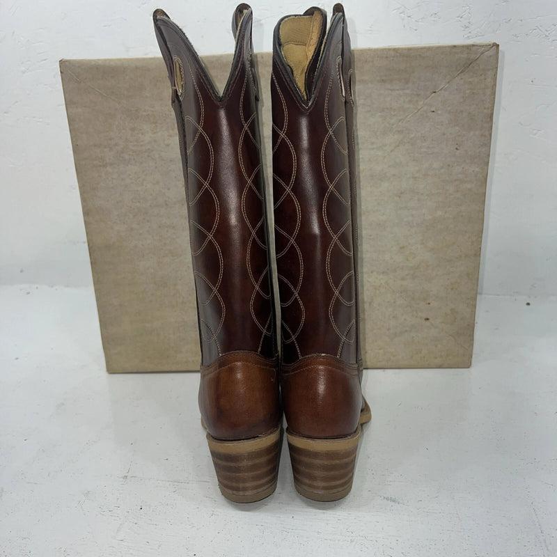 New Women’s Brown Texas Brand Cowboy Boots. 5433 5.5 5 1/2. 20-40