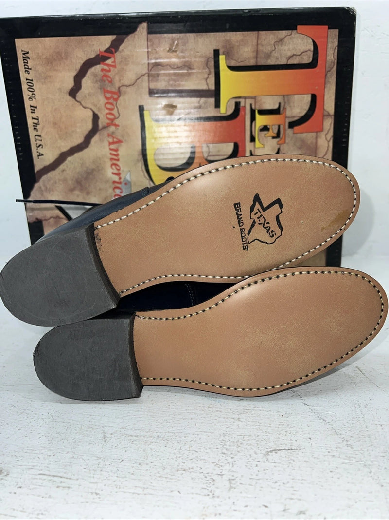 New Women’s Navy Lace Up Texas Brand Cowboy Boots. 4445 7.5 7 1/2 M. 18-27