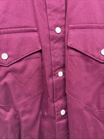 New Kids Wrangler Red Long Sleeve Pearl Snap Size Large LL-24