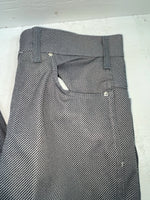 New Vintage Black Speckled Polyester Pants #2624 3A-60
