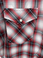 New Men’s ELY Cattleman red Short Sleeve Pearl Snap 3XL E-24