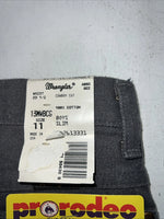 New Boys Grey Wrangler Pro Rodeo Cowboy Cut Denim Jeans. 11/23 1/2 C-5