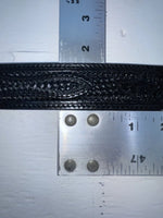 New Black Genuine Leather 3D Silver Pendent And Tooled 32” Belt #2030 JJ-4