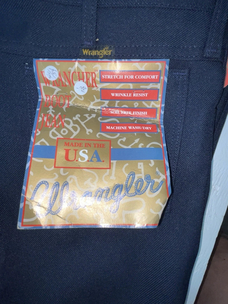 New Vintage Blue Wrangler Polyester Pants #82NV XX-68