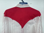New Women’s Deborah Haman Pink Design Long Sleeve Pearl Snap Medium LL-44