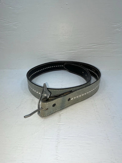 New Blue Genuine Leather Weaved 360 Belt #952 JJ-83